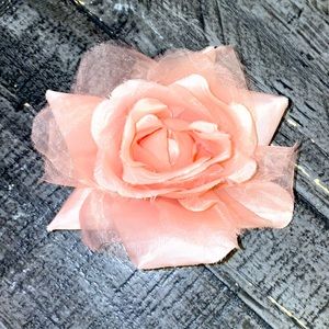 Flower bow for hair or outfit